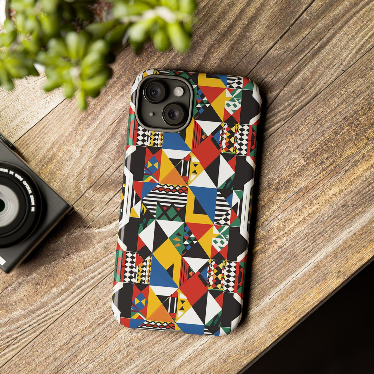 Stylish African Pattern Phone Case – Unique and Vibrant Protection 182