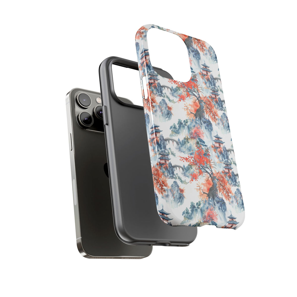 Japanese Pattern Phone Case – Elegant & Timeless Design for Your Phone 043