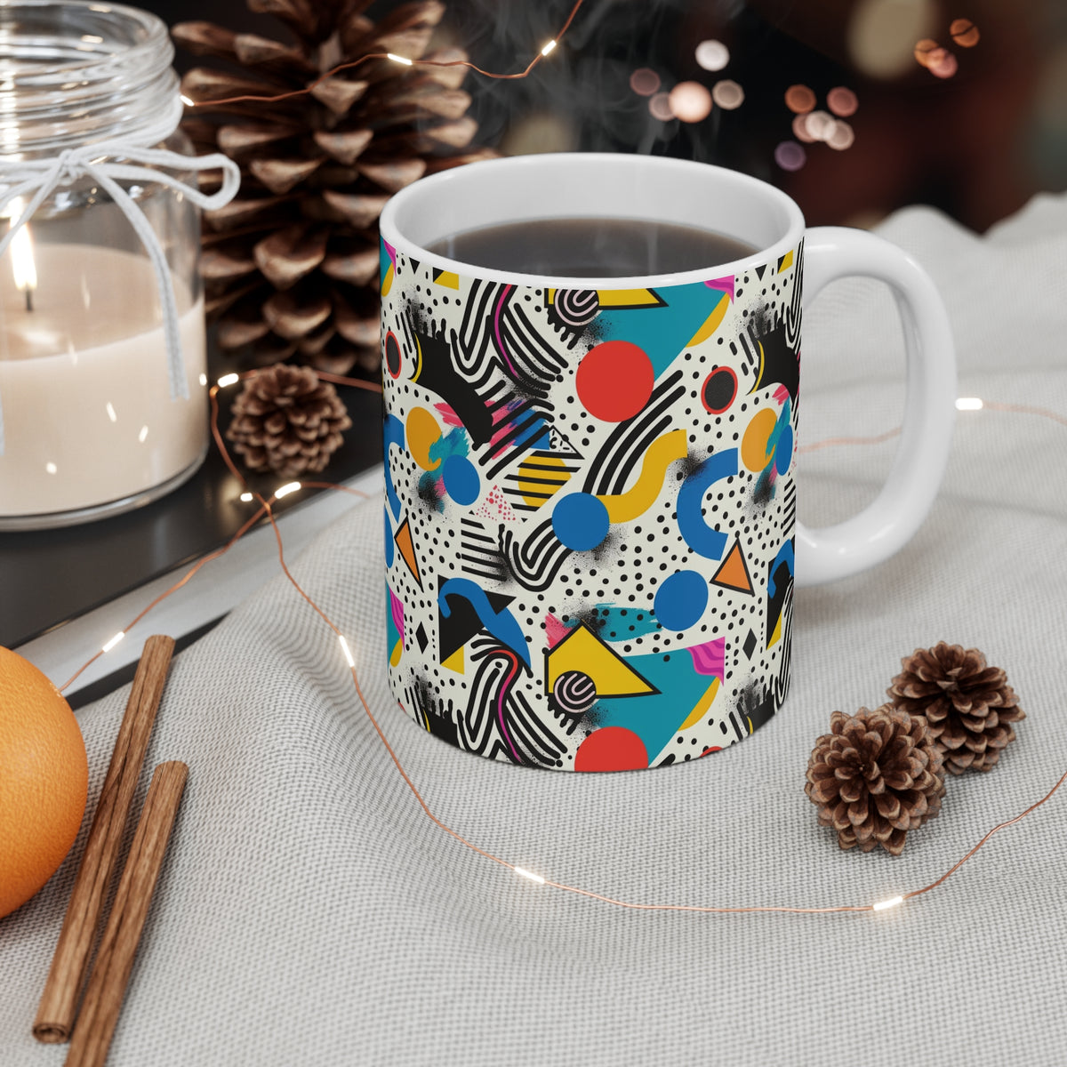 90s Retro Coffee Mug - Full Wrap Design 501