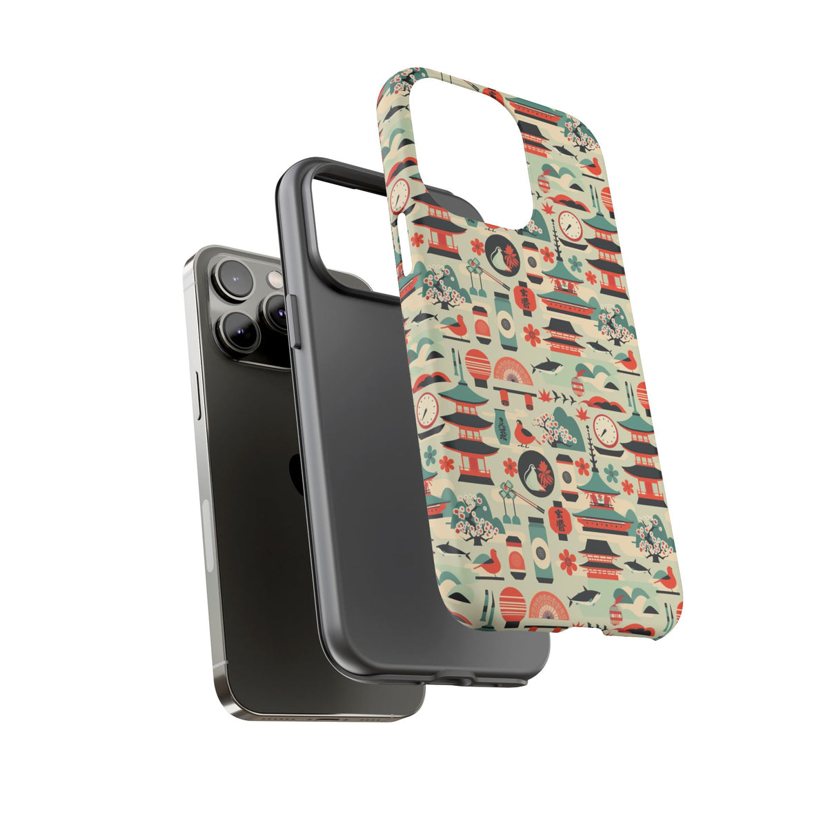 Japanese Pattern Phone Case – Elegant & Timeless Design for Your Phone 105