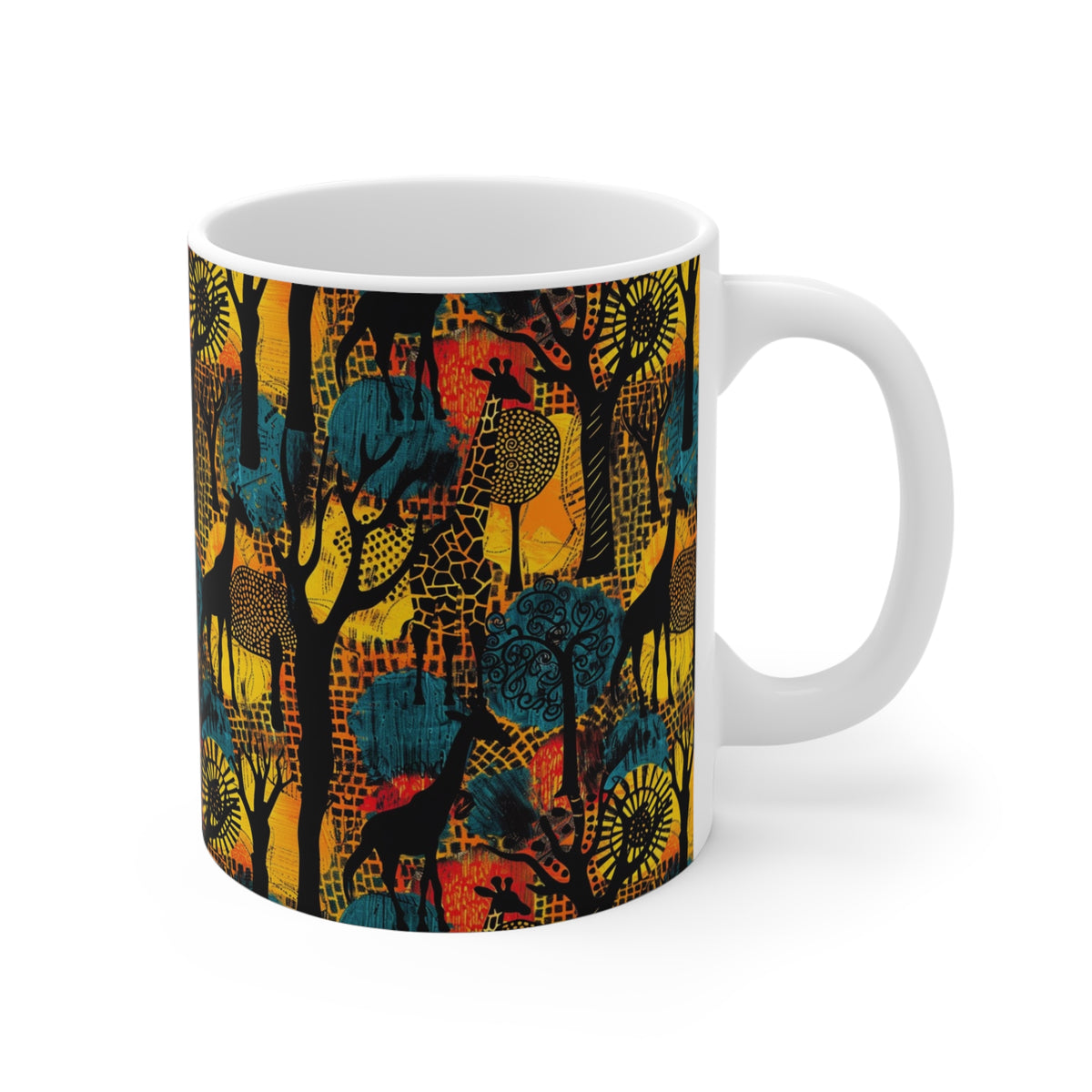 All-Over African Pattern Coffee Mug 659