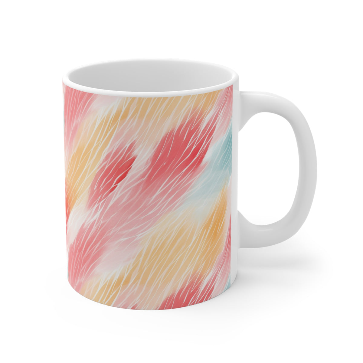 Various Watercolor Design All Over Coffee Mug – Unique Artistic Ceramic Coffee Cup 501