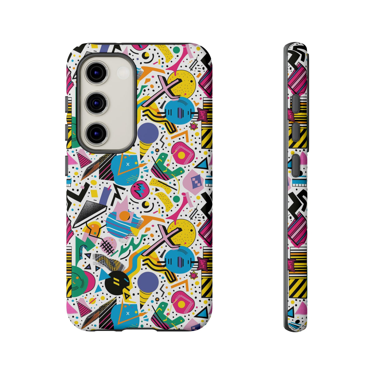 90s Themed Seamless Pattern Phone Case – Embrace Retro Style and Protection 225