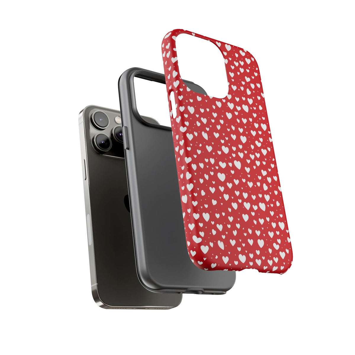 Heart Pattern Phone Case – Stylish & Loving Design for Your Device 819