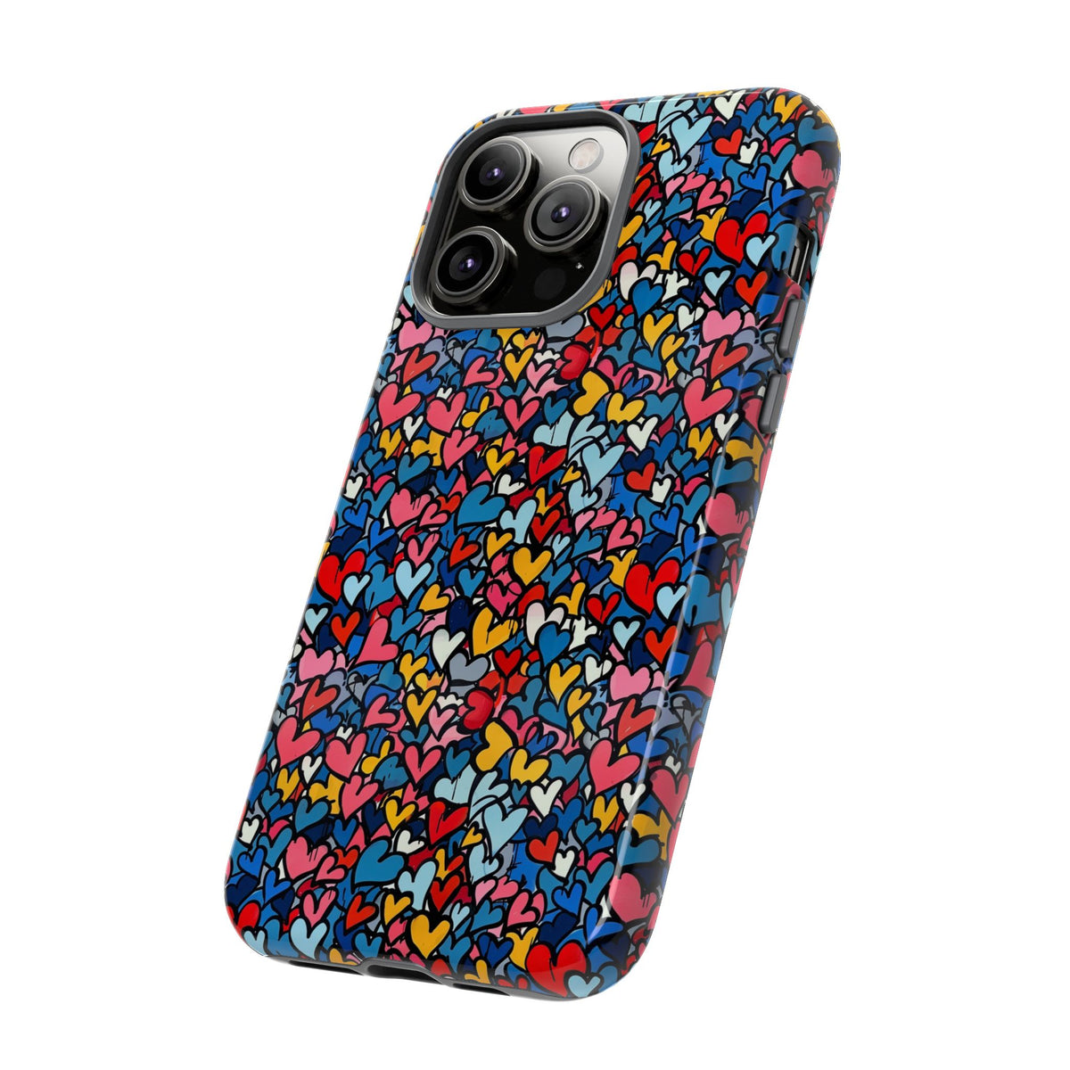 Heart Pattern Phone Case – Stylish & Loving Design for Your Device 820