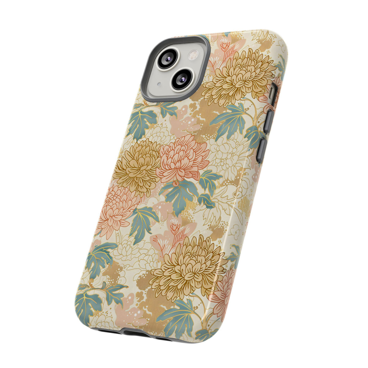 Japanese Blossom Asian Floral Design Phone Case – Elegant Floral Phone Cover