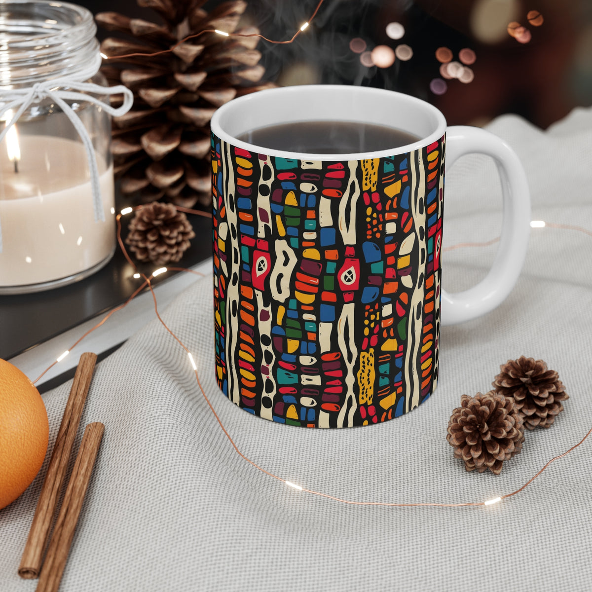 All-Over African Pattern Coffee Mug 687