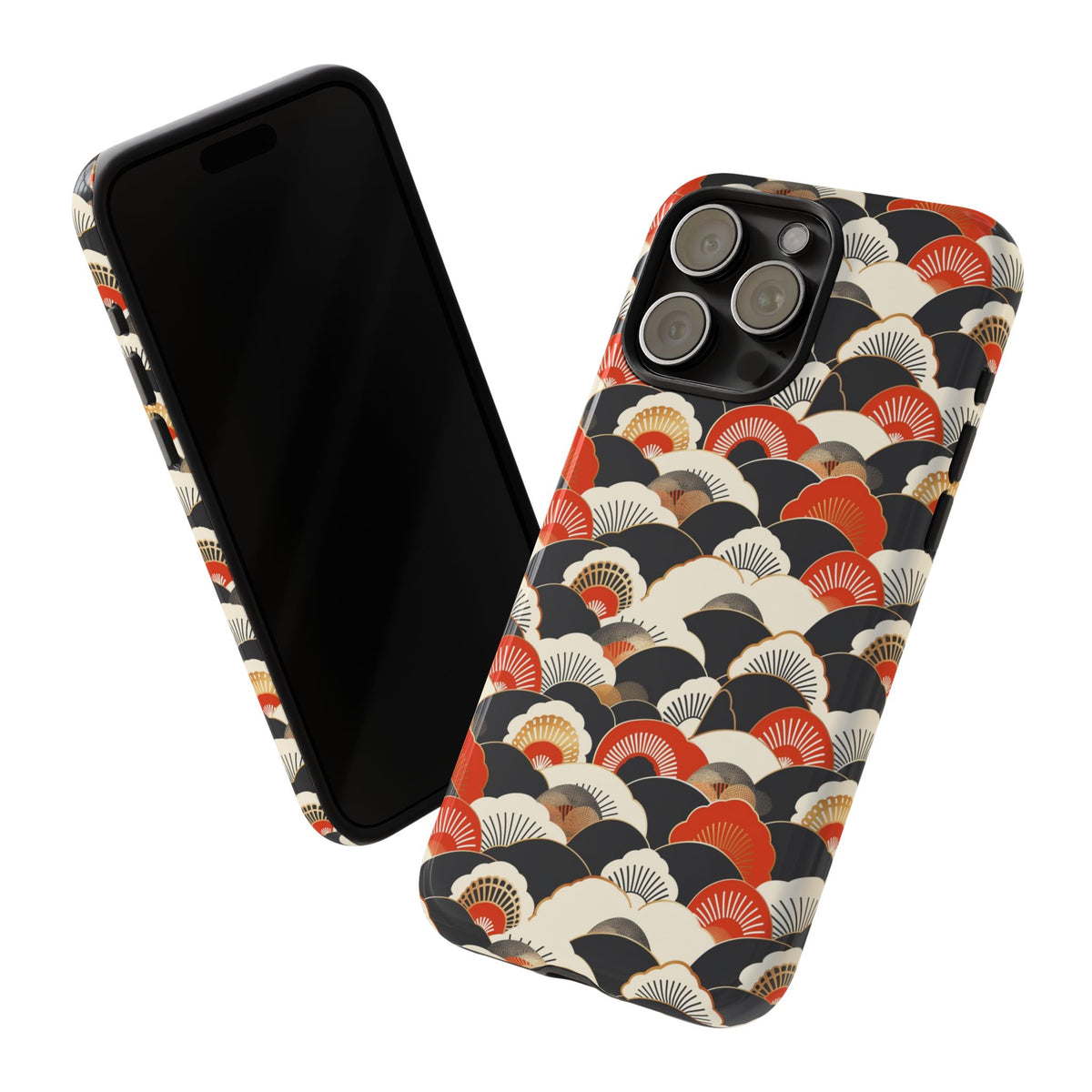 Japanese Pattern Phone Case – Elegant & Timeless Design for Your Phone 080