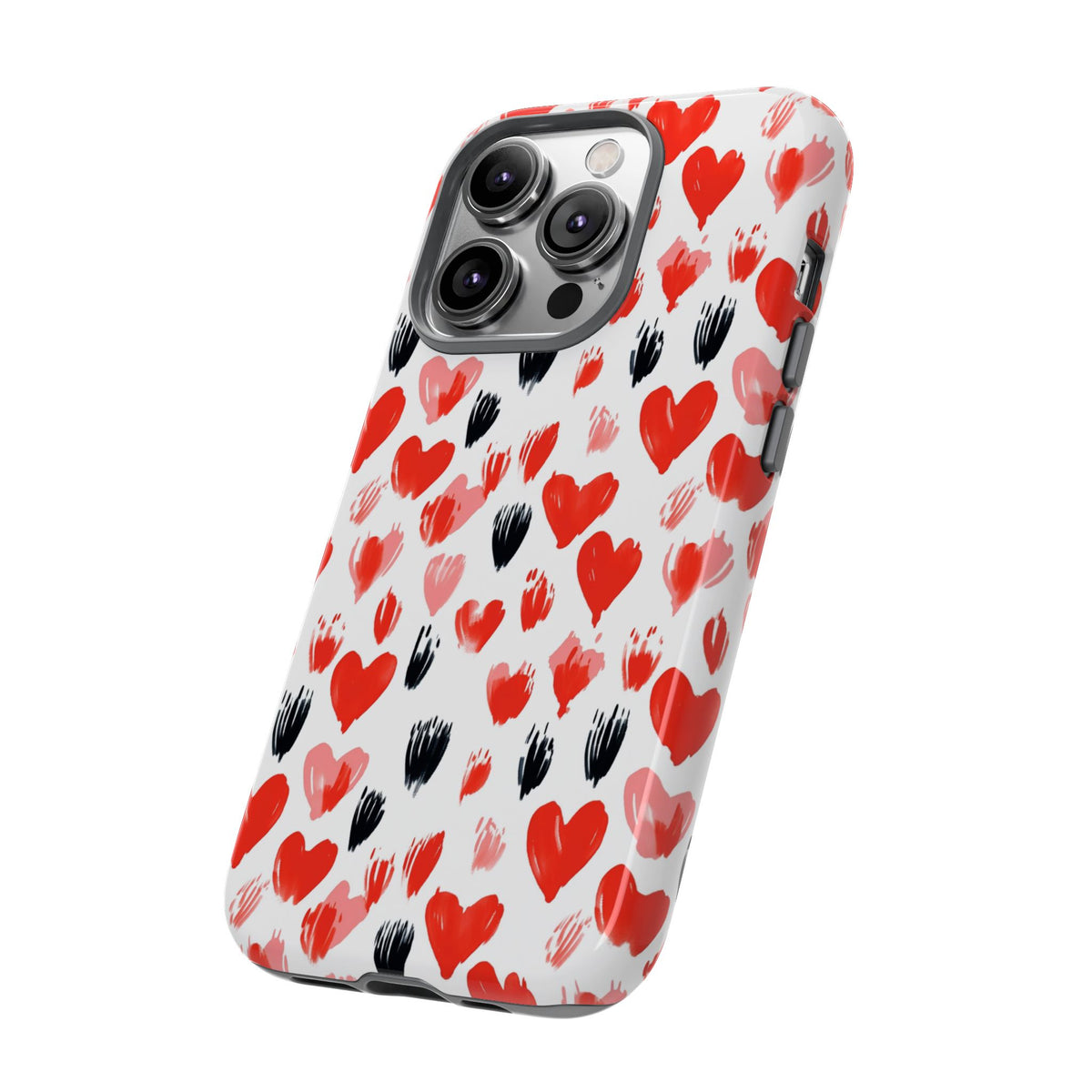 Heart Pattern Phone Case – Stylish & Loving Design for Your Device 366