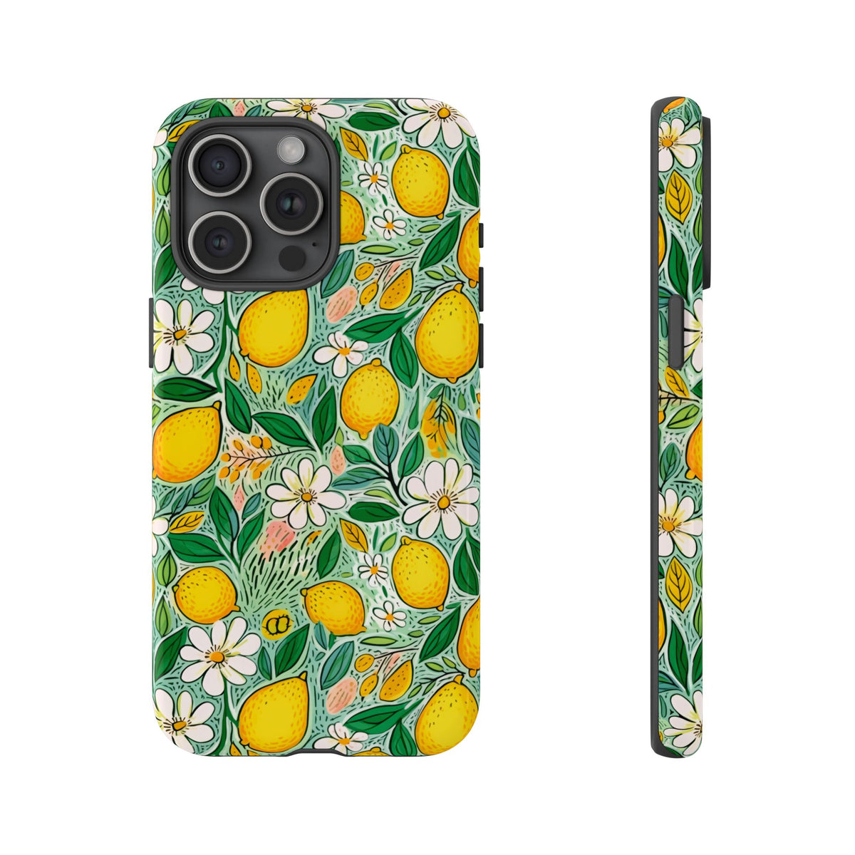 Cute Summer Lemons Phone Case – Refreshing Citrus Design for Your Phone 3