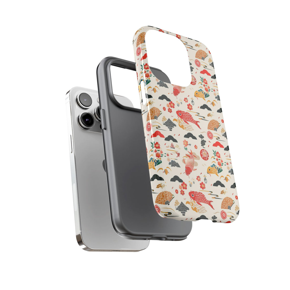 Japanese Pattern Phone Case – Elegant & Timeless Design for Your Phone 154