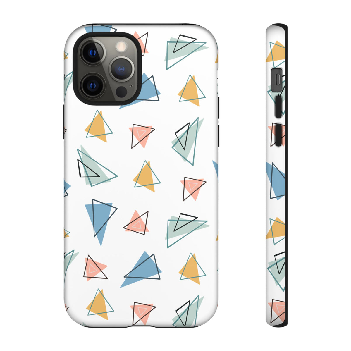 Triangle Pattern Phone Case – Modern & Durable Geometric Design