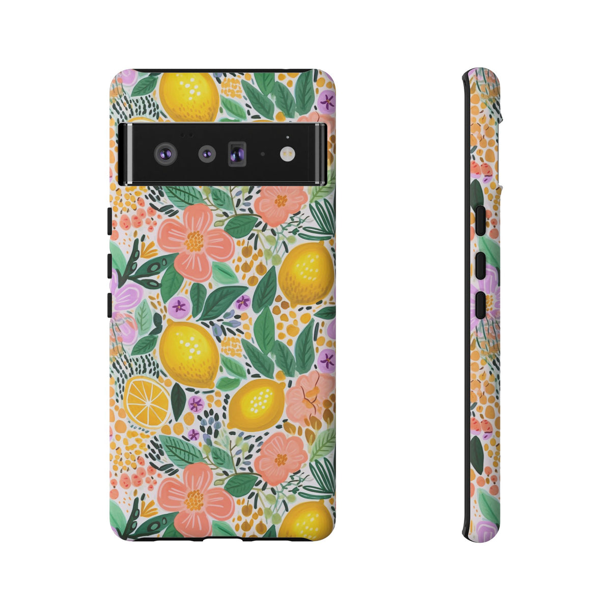 Cute Summer Lemons Phone Case – Refreshing Citrus Design for Your Phone