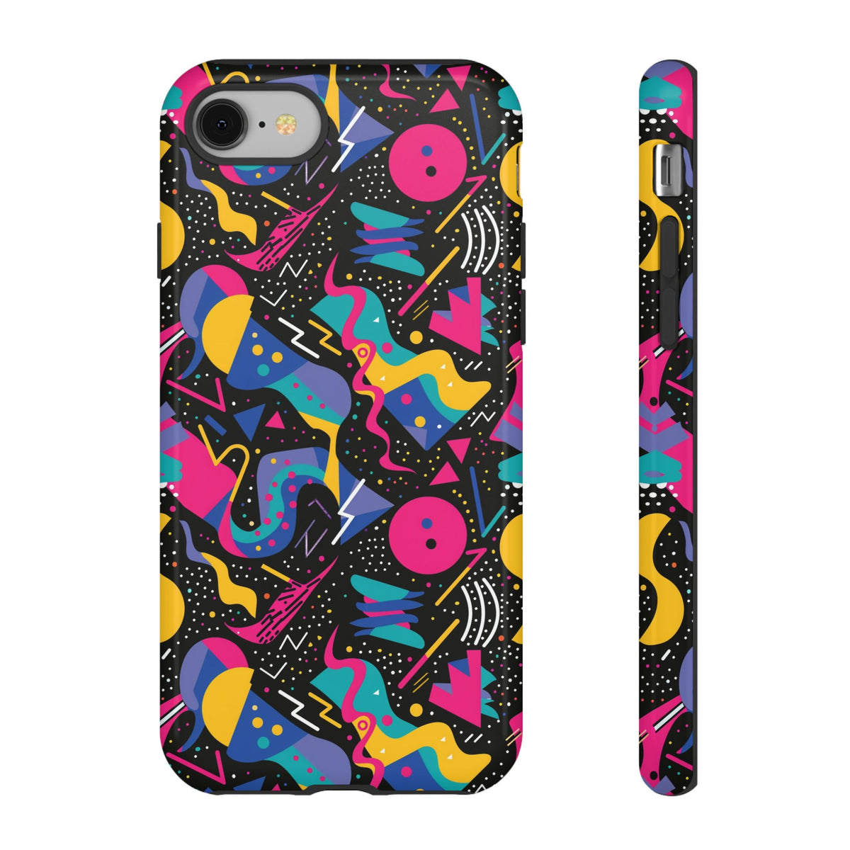 90s Themed Seamless Pattern Phone Case – Embrace Retro Style and Protection 302