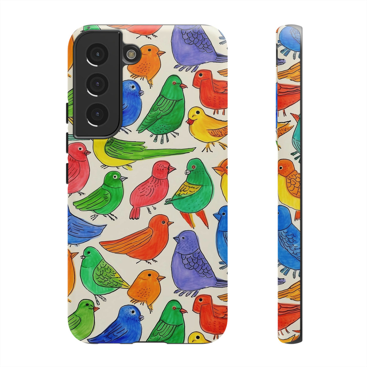 Birds Seamless Pattern Phone Case – Elegant and Timeless Avian Design 2