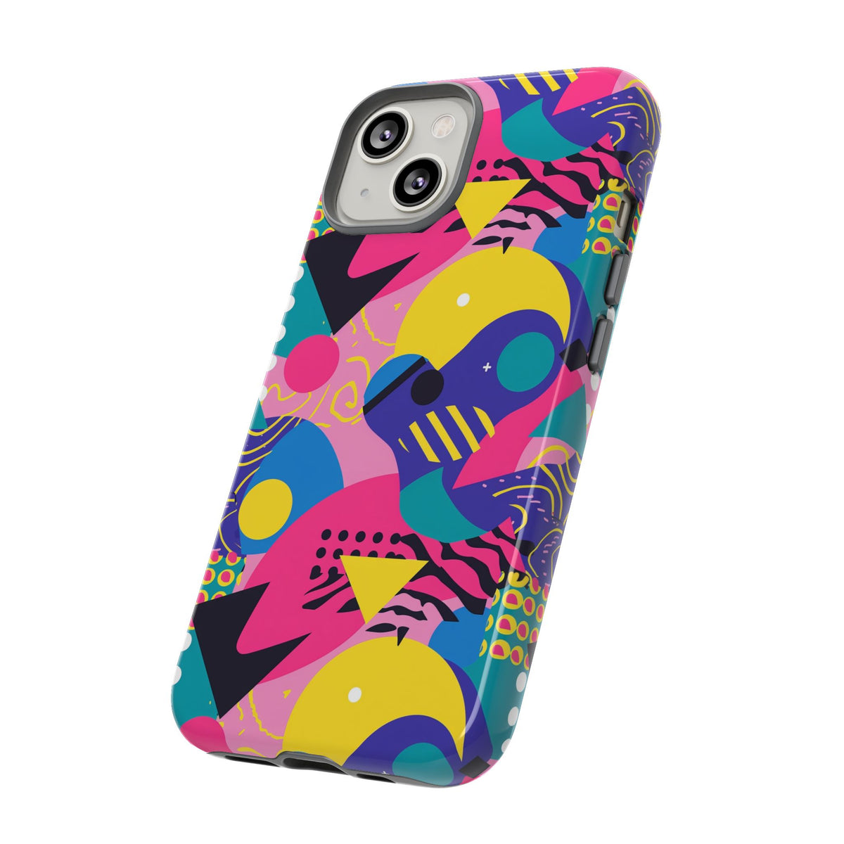 90s Themed Seamless Pattern Phone Case – Embrace Retro Style and Protection 283