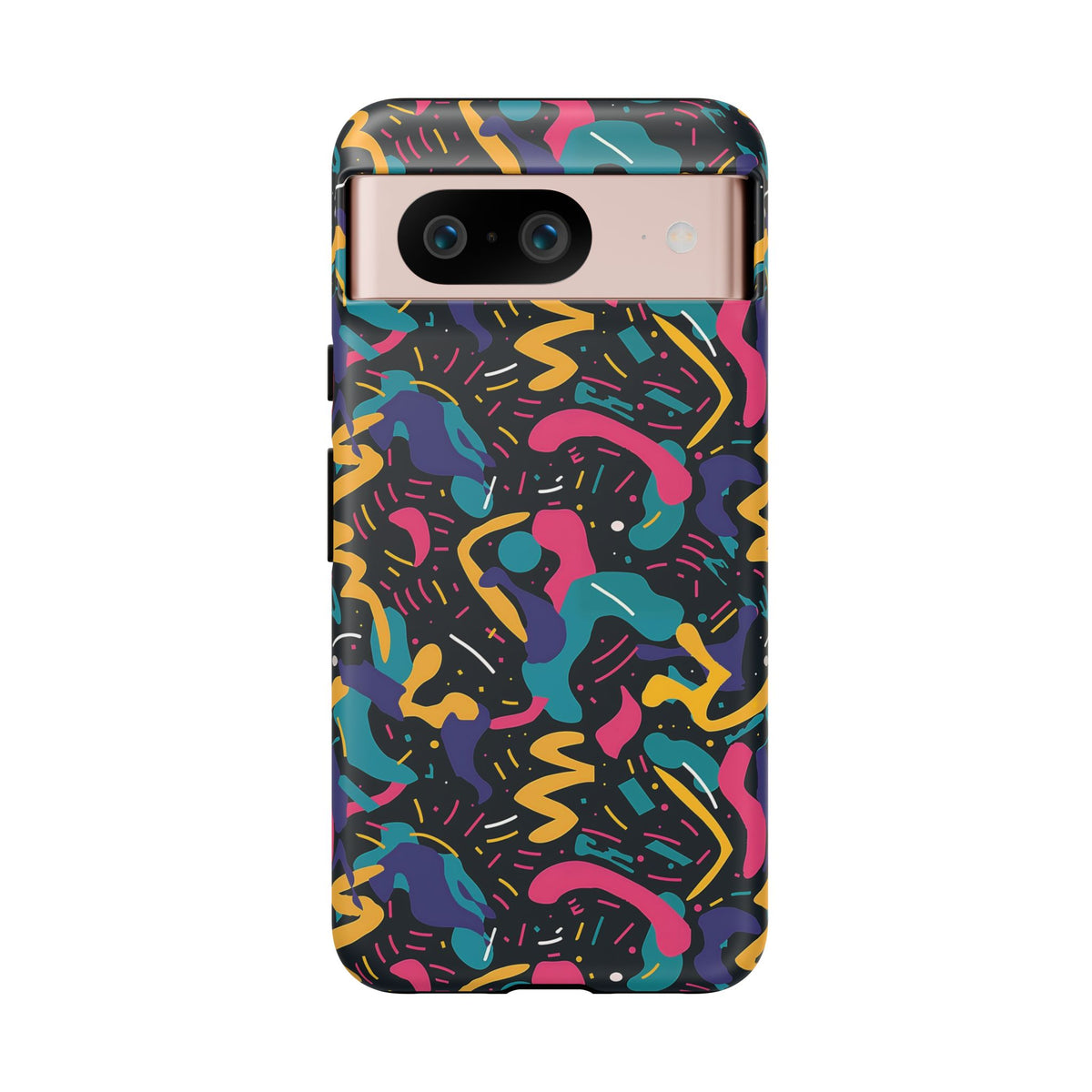 90s Themed Seamless Pattern Phone Case – Embrace Retro Style and Protection 235