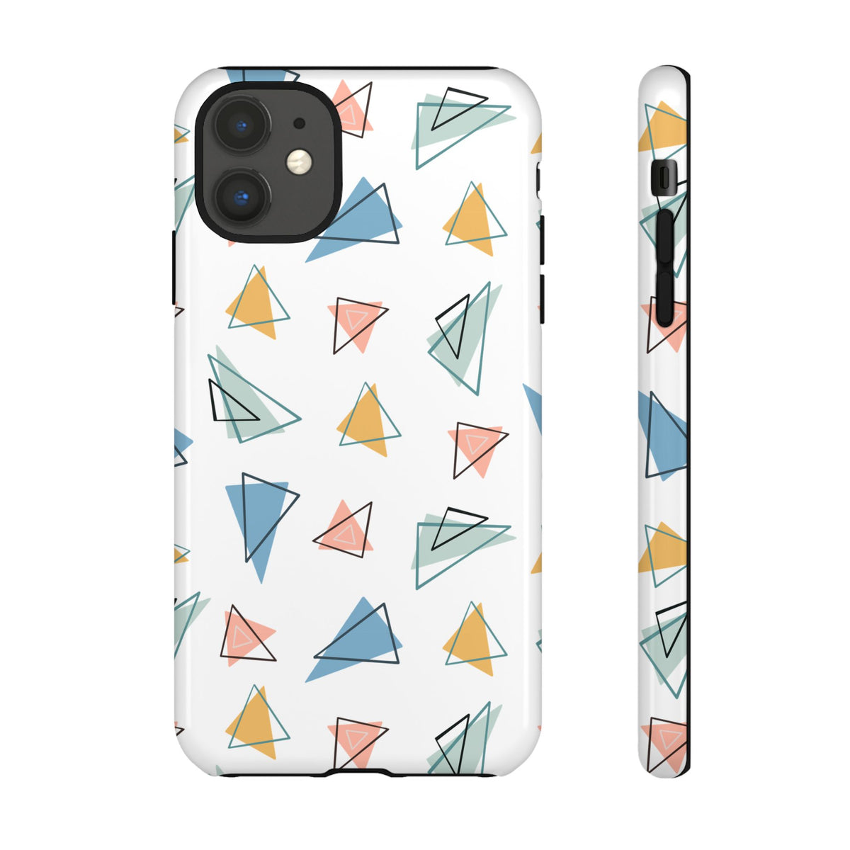 Triangle Pattern Phone Case – Modern & Durable Geometric Design