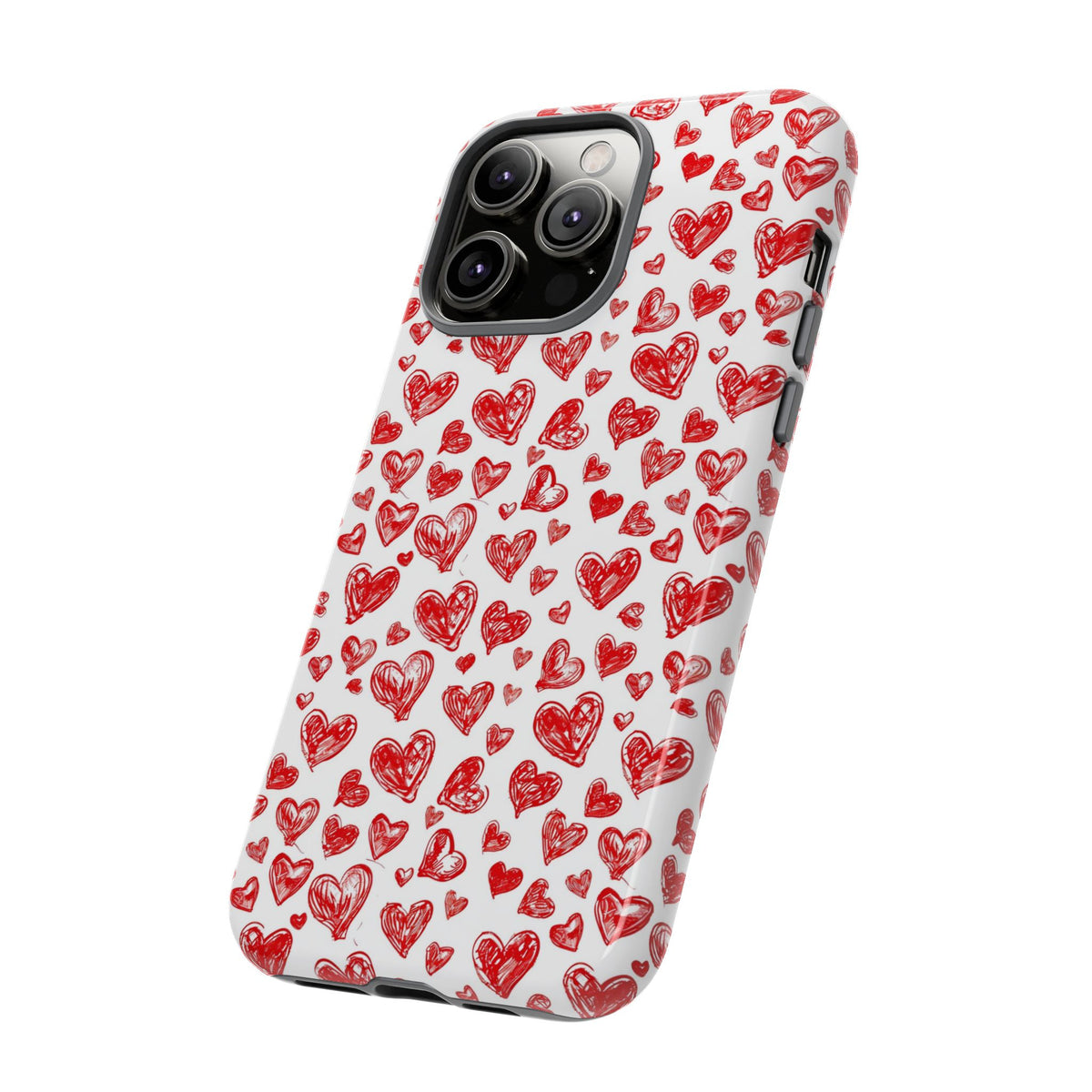 Heart Pattern Phone Case – Stylish & Loving Design for Your Device 814