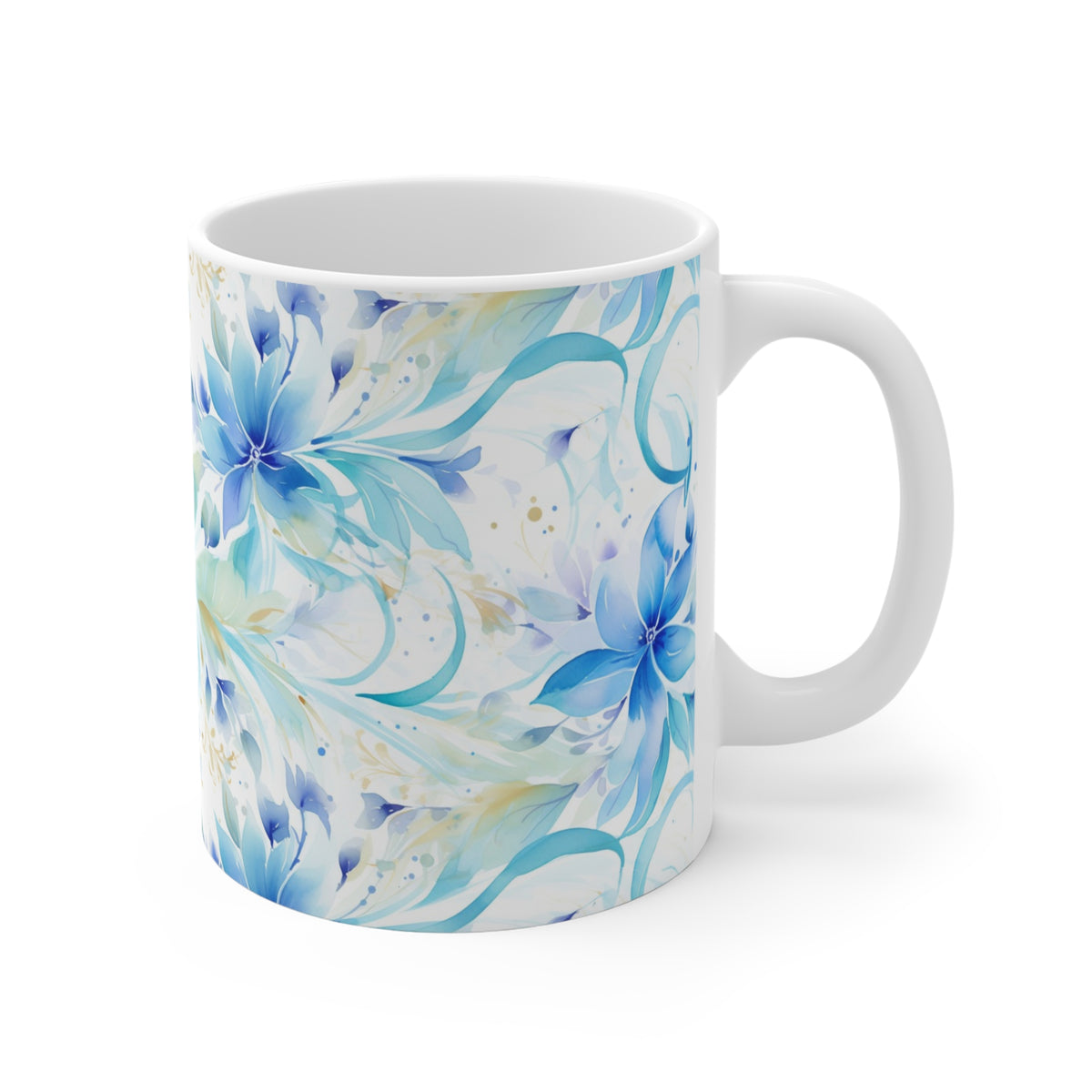 Various Watercolor Design All Over Coffee Mug – Unique Artistic Ceramic Coffee Cup 168