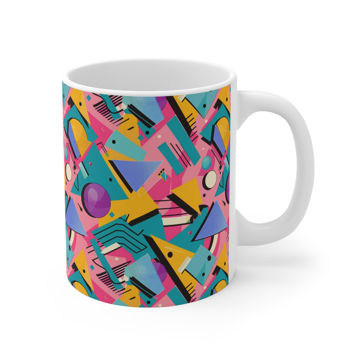 90s Retro Coffee Mug - Full Wrap Design 610