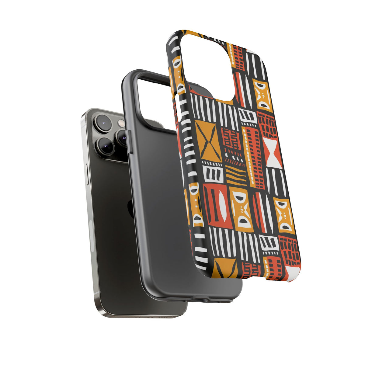 Stylish African Pattern Phone Case – Unique and Vibrant Protection 136