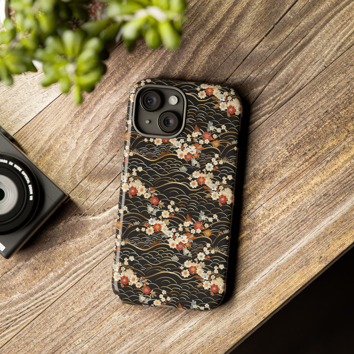 Japanese Pattern Phone Case – Elegant & Timeless Design for Your Phone 097