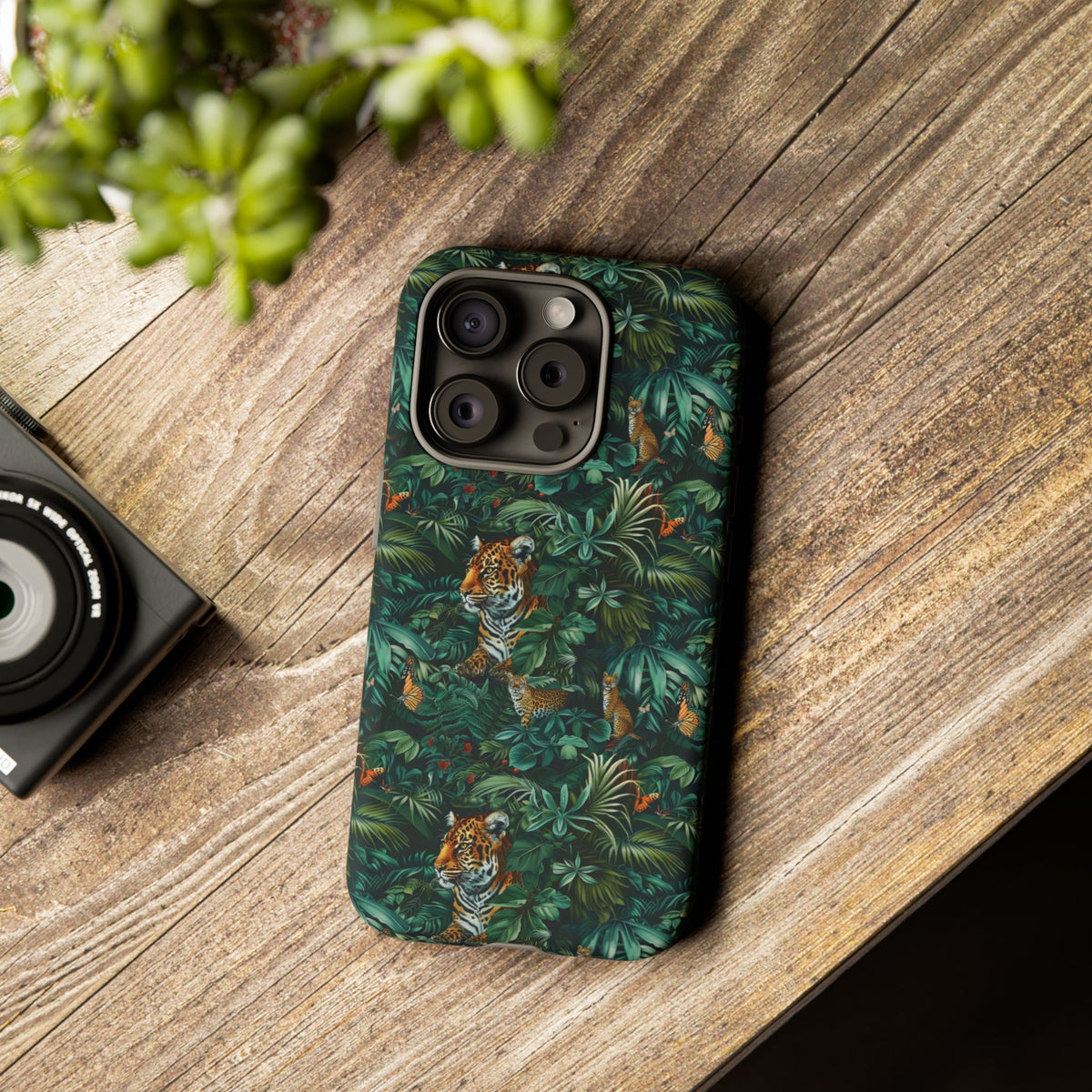 Jungle Pattern Phone Case – Exotic & Lush Design for Your Phone 326