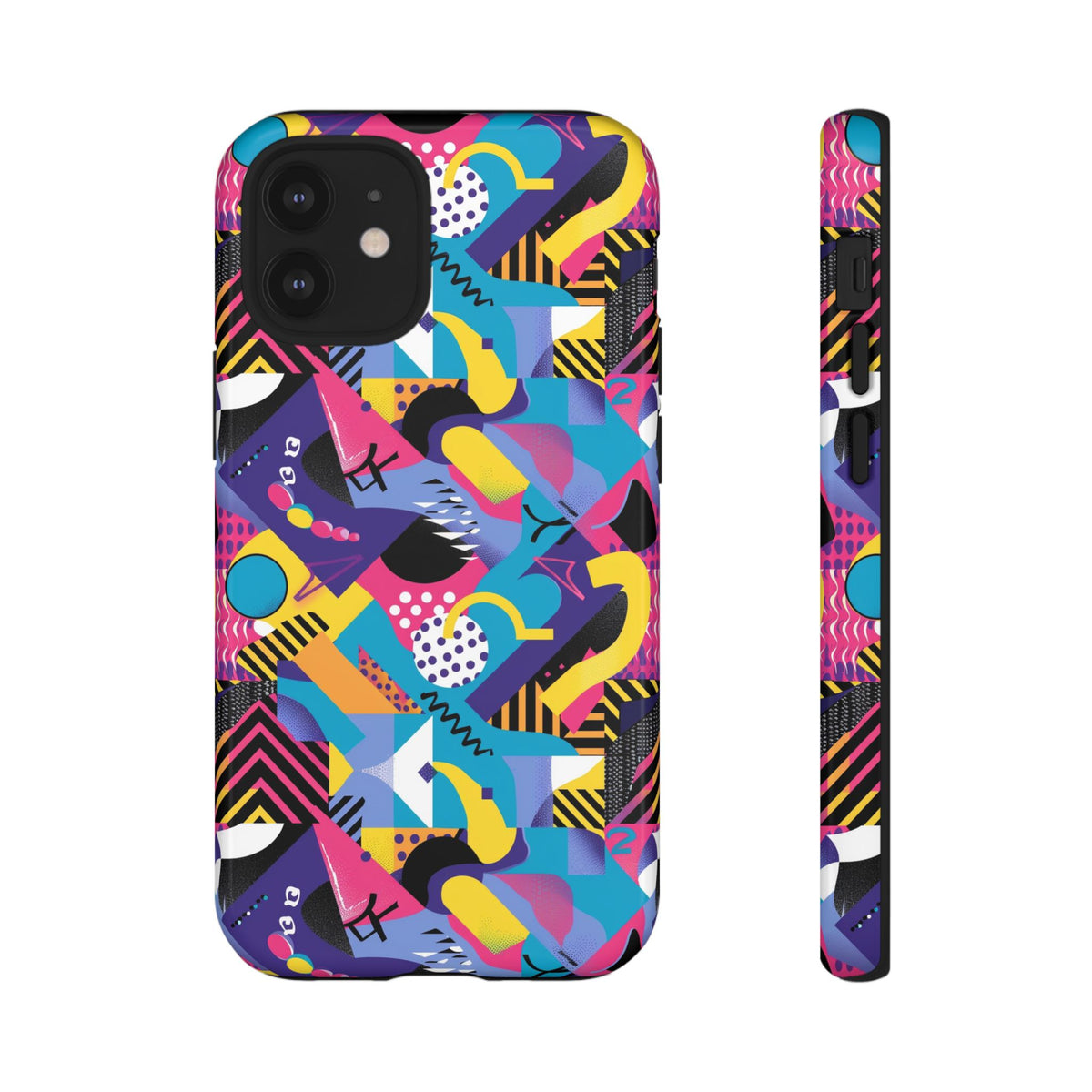 90s Themed Seamless Pattern Phone Case – Embrace Retro Style and Protection 303