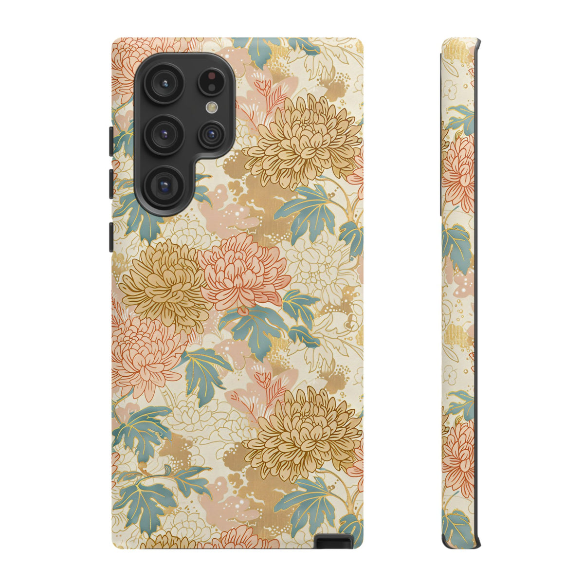 Japanese Blossom Asian Floral Design Phone Case – Elegant Floral Phone Cover