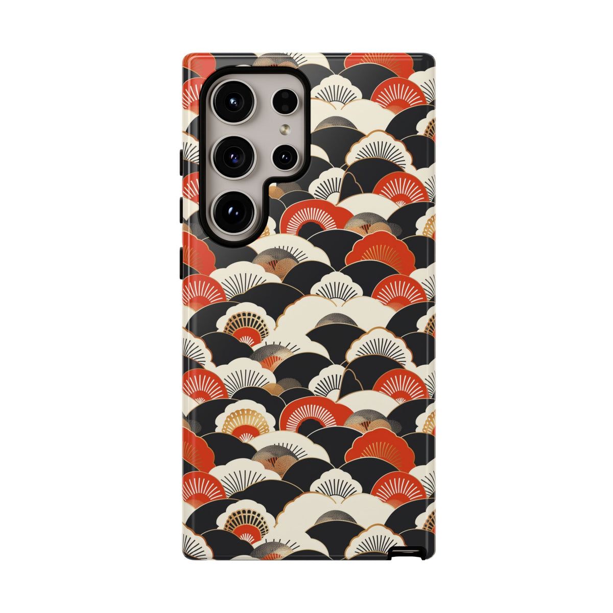 Japanese Pattern Phone Case – Elegant & Timeless Design for Your Phone 080