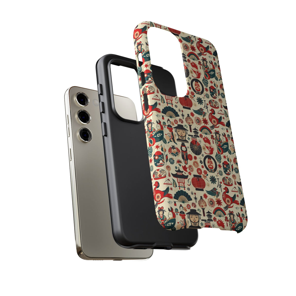 Japanese Pattern Phone Case – Elegant & Timeless Design for Your Phone 471