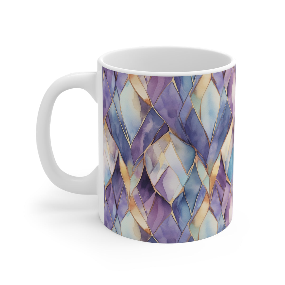 Various Watercolor Design All Over Coffee Mug – Unique Artistic Ceramic Coffee Cup 336