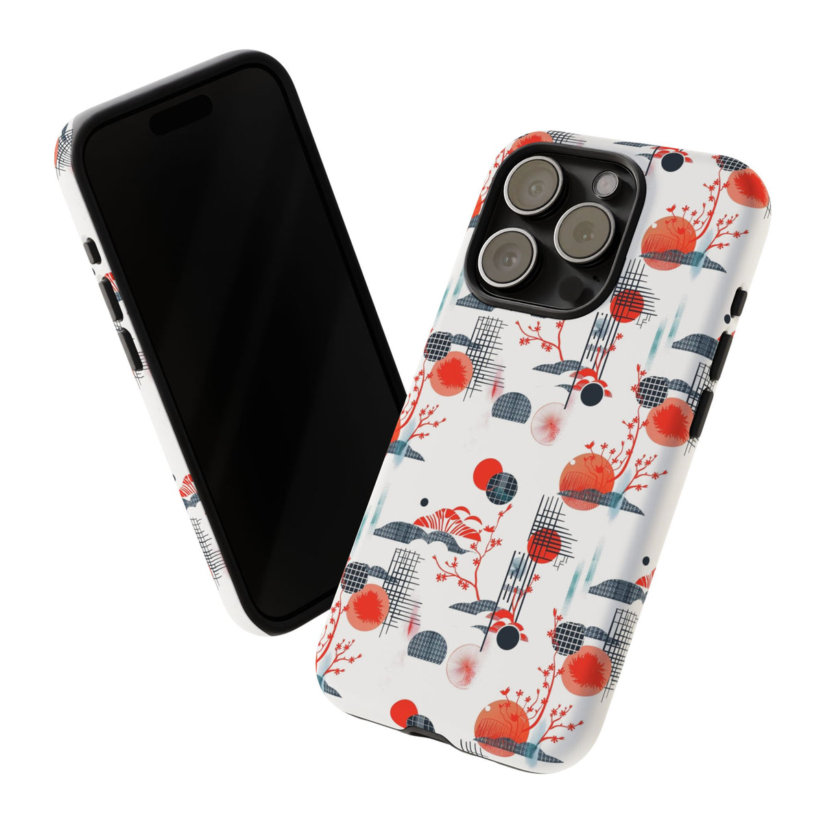 Japanese Pattern Phone Case – Elegant & Timeless Design for Your Phone 082