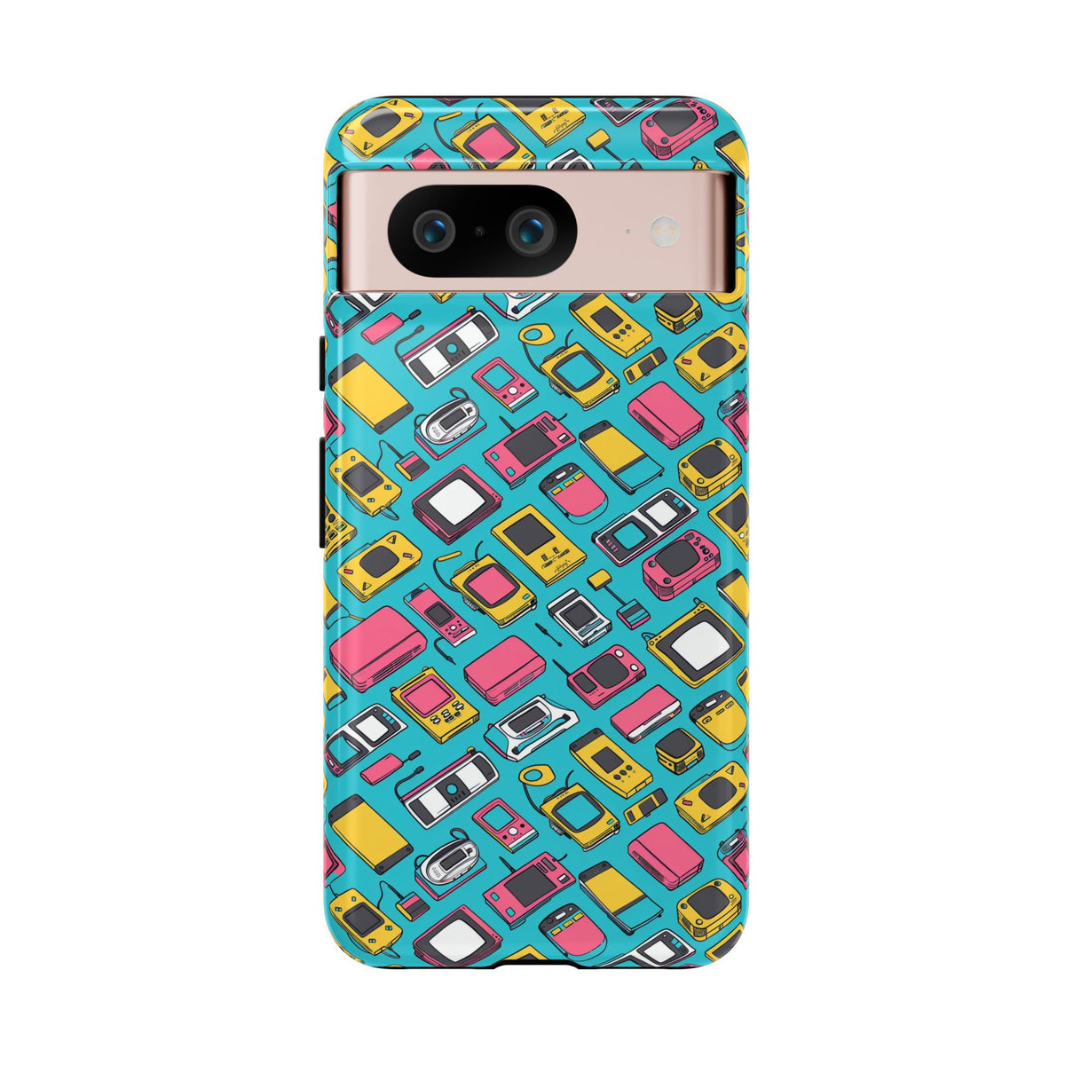 90s Themed Seamless Pattern Phone Case – Embrace Retro Style and Protection 237