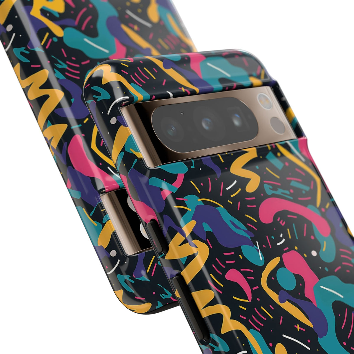 90s Themed Seamless Pattern Phone Case – Embrace Retro Style and Protection 235