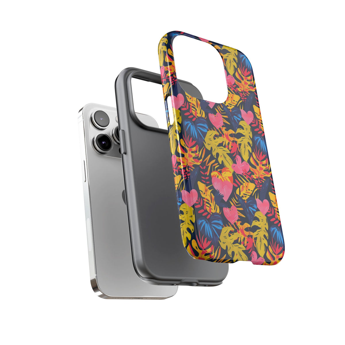 Heart Pattern Phone Case – Stylish & Loving Design for Your Device 360