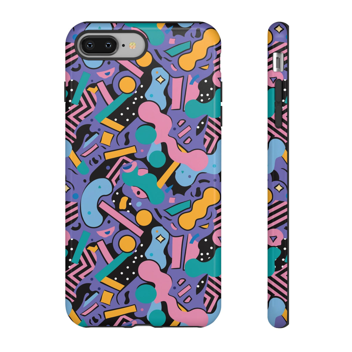 90s Themed Seamless Pattern Phone Case – Embrace Retro Style and Protection 234