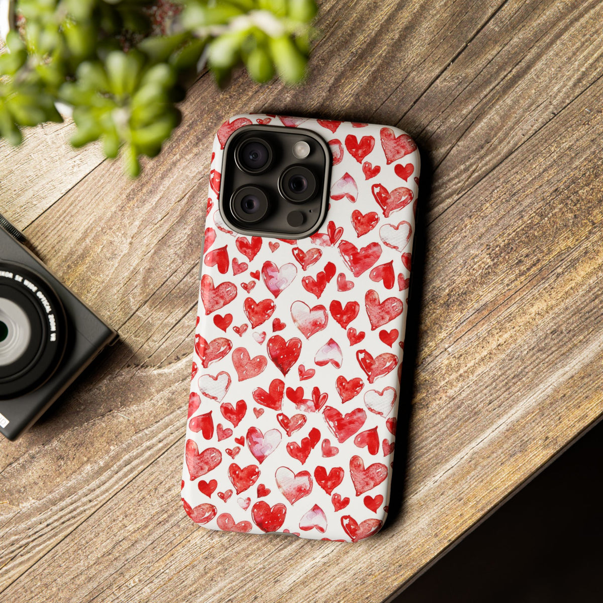 Heart Pattern Phone Case – Stylish & Loving Design for Your Device 813