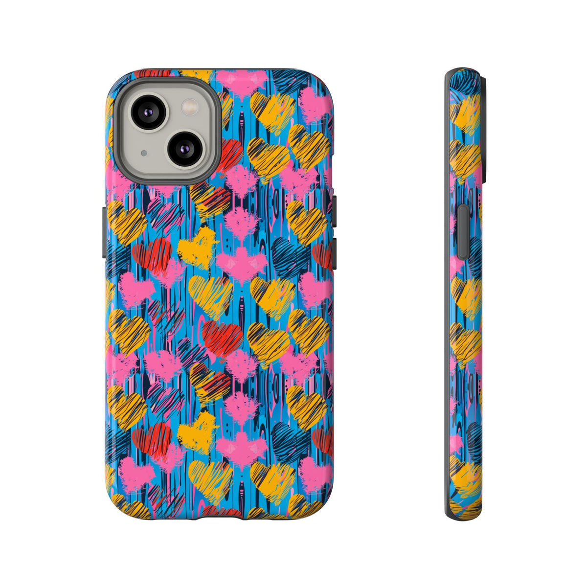 Heart Pattern Phone Case – Stylish & Loving Design for Your Device 262