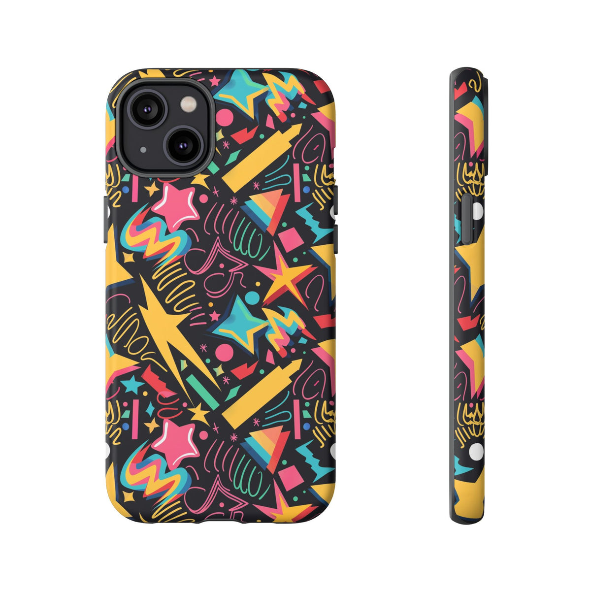 90s Themed Seamless Pattern Phone Case – Embrace Retro Style and Protection 232