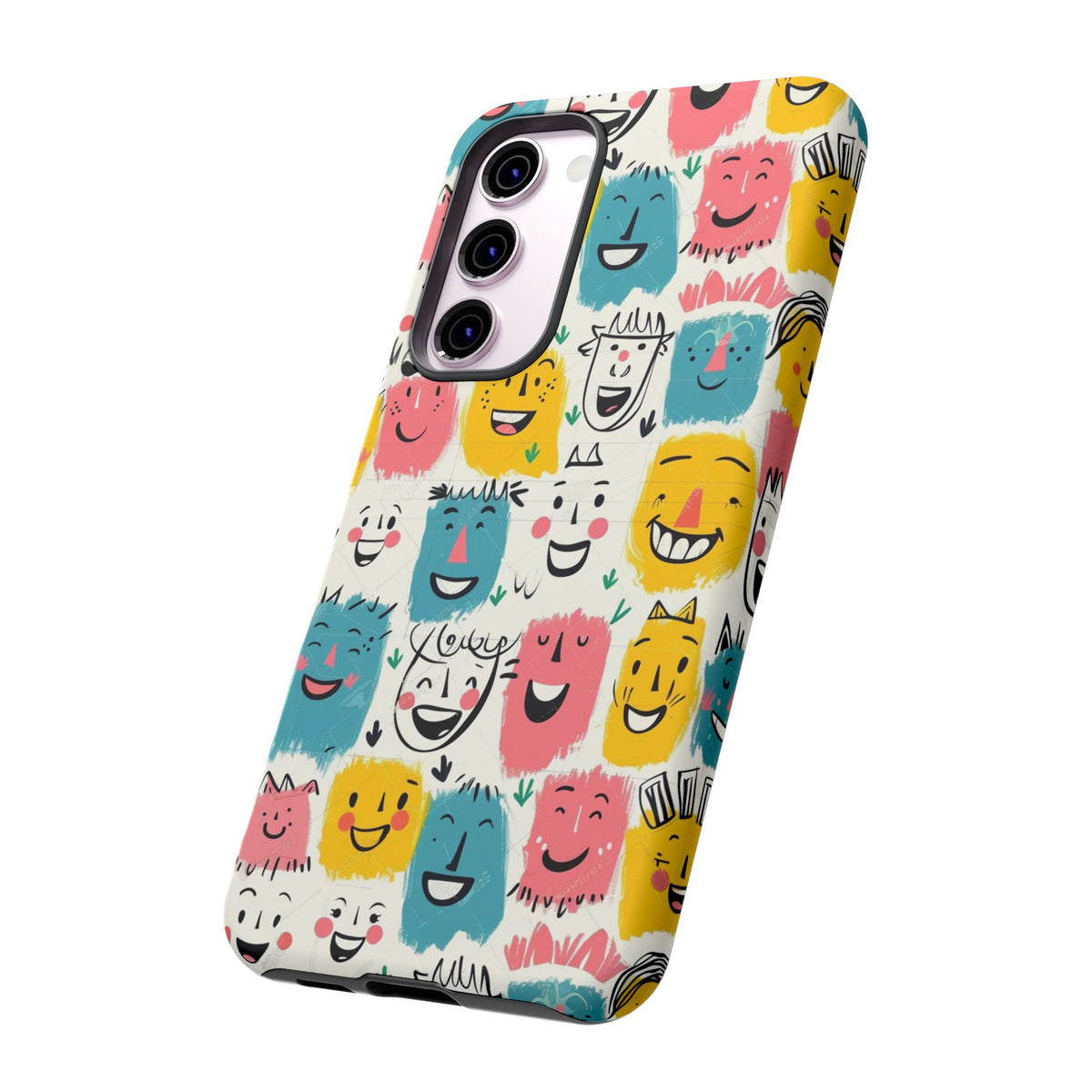 Happy Faces Phone Case – Joyful and Cheerful Design for a Bright Look