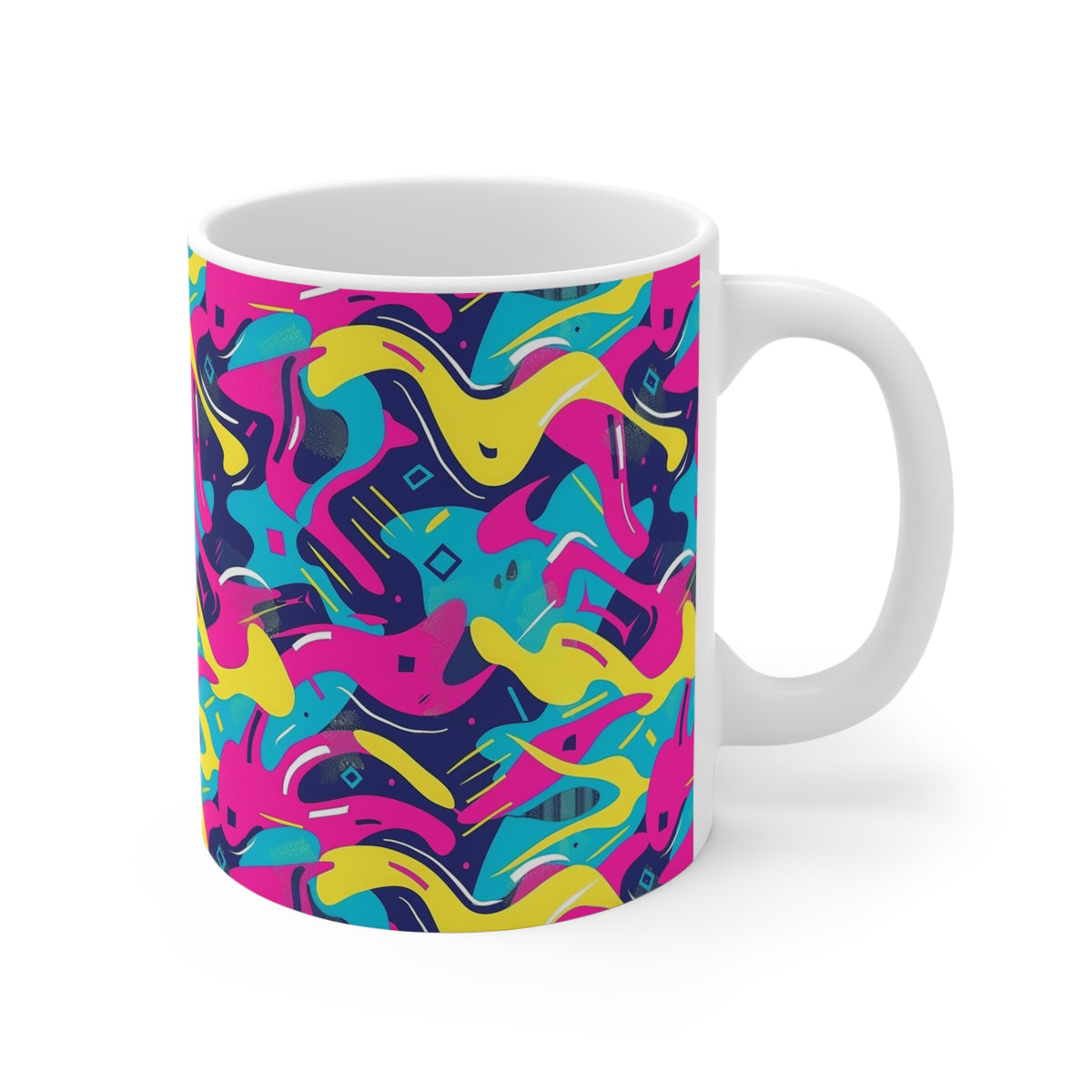 90s Retro Coffee Mug - Full Wrap Design 475