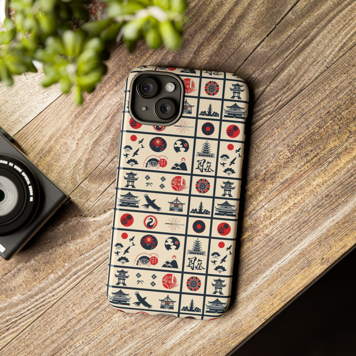 Japanese Pattern Phone Case – Elegant & Timeless Design for Your Phone 099