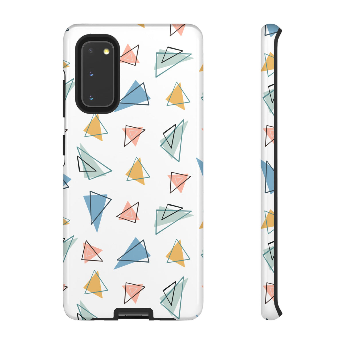 Triangle Pattern Phone Case – Modern & Durable Geometric Design