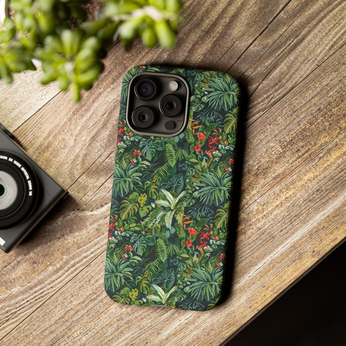 Jungle Pattern Phone Case – Exotic & Lush Design for Your Phone 323