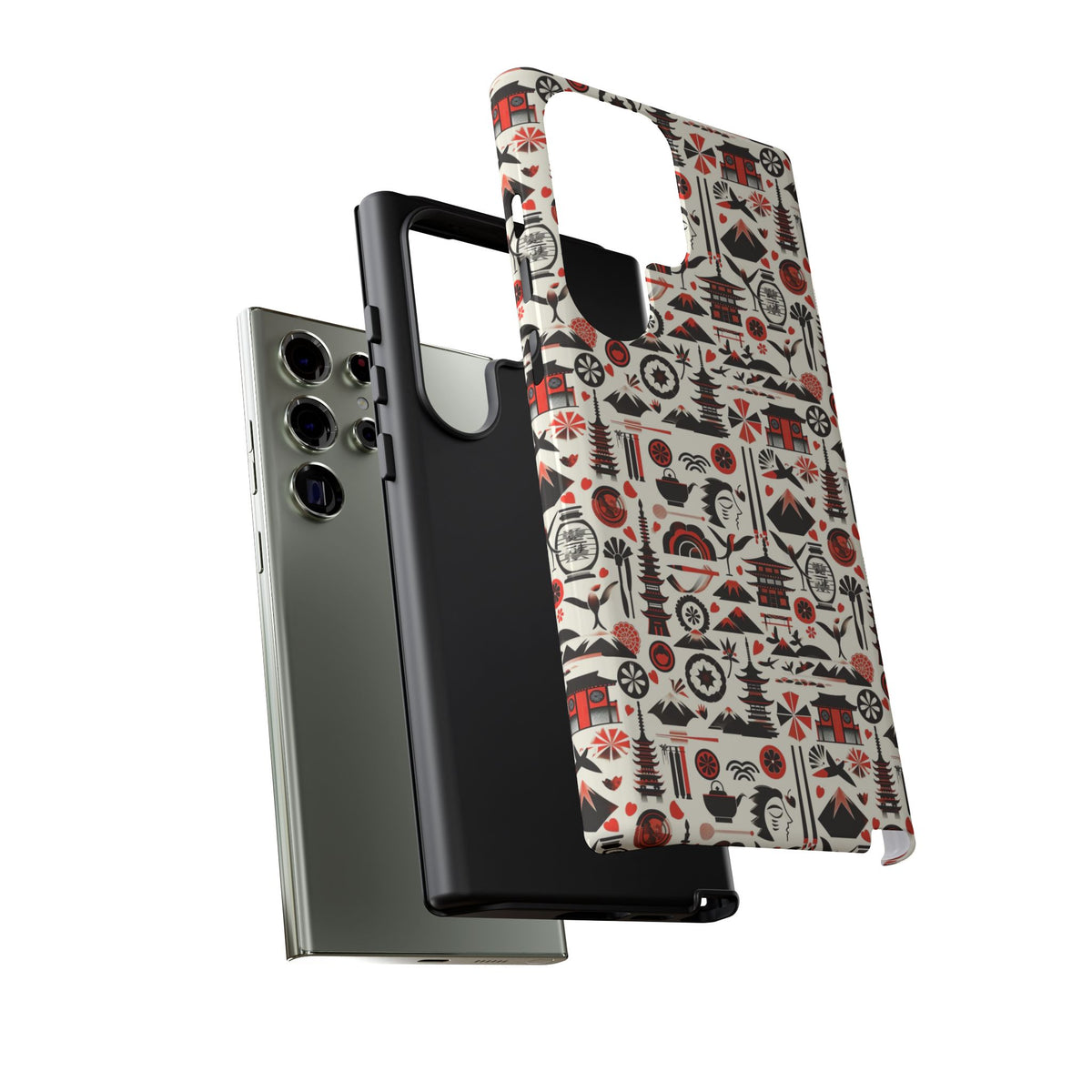 Japanese Pattern Phone Case – Elegant & Timeless Design for Your Phone 006