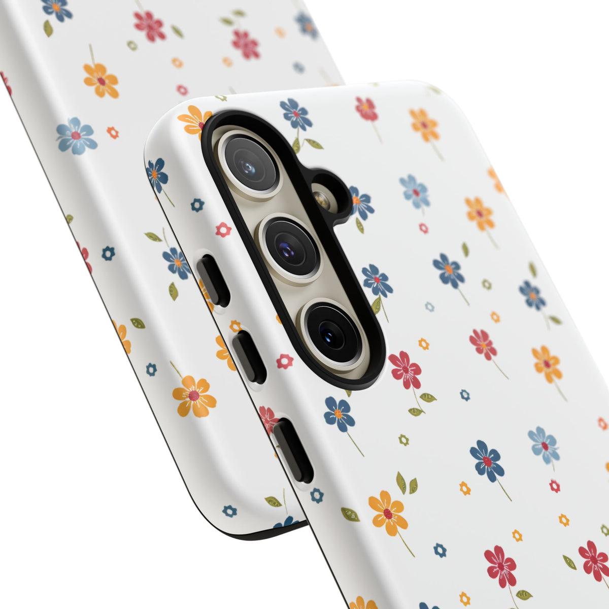 Wild Flowers Garden Stitch Phone Case – Nature-Inspired Floral Design