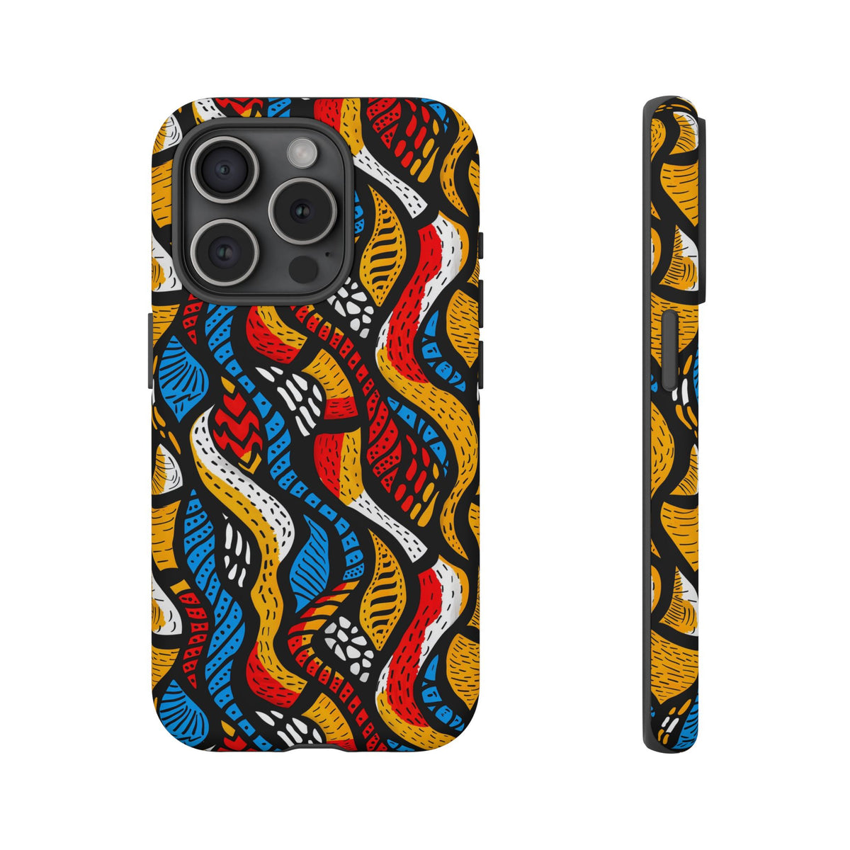 Stylish African Pattern Phone Case – Unique and Vibrant Protection 155