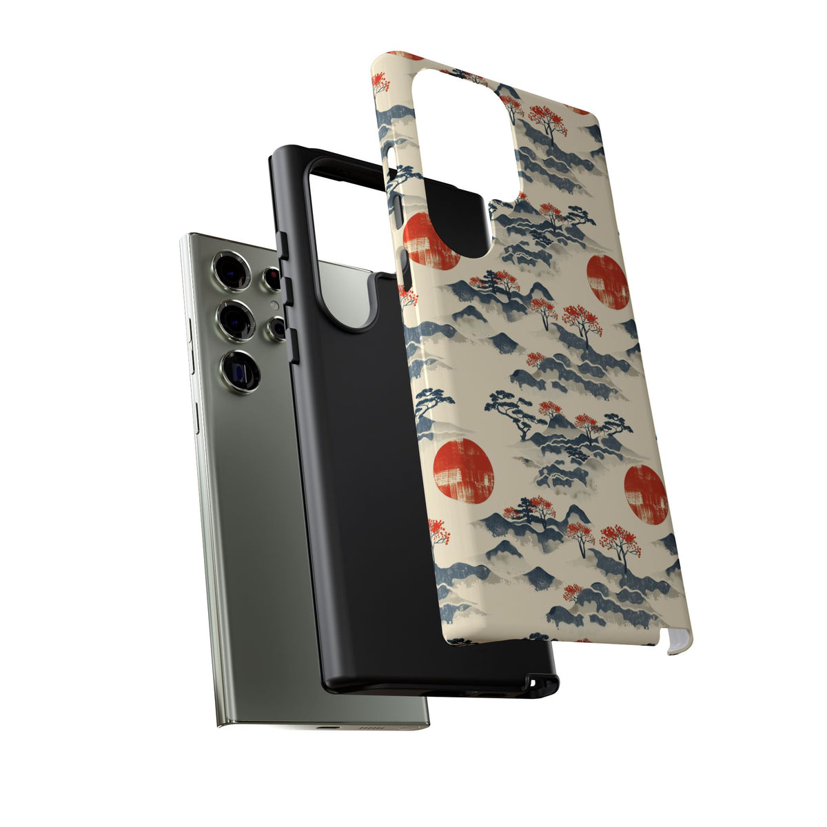 Japanese Pattern Phone Case – Elegant & Timeless Design for Your Phone 085